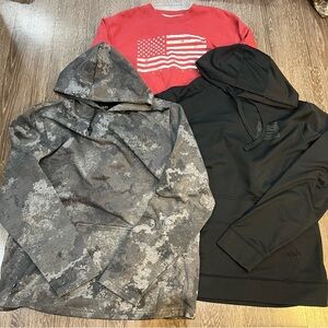 Men’s Hoodie & Sweatshirt Bundle Size L Graphic Athletic